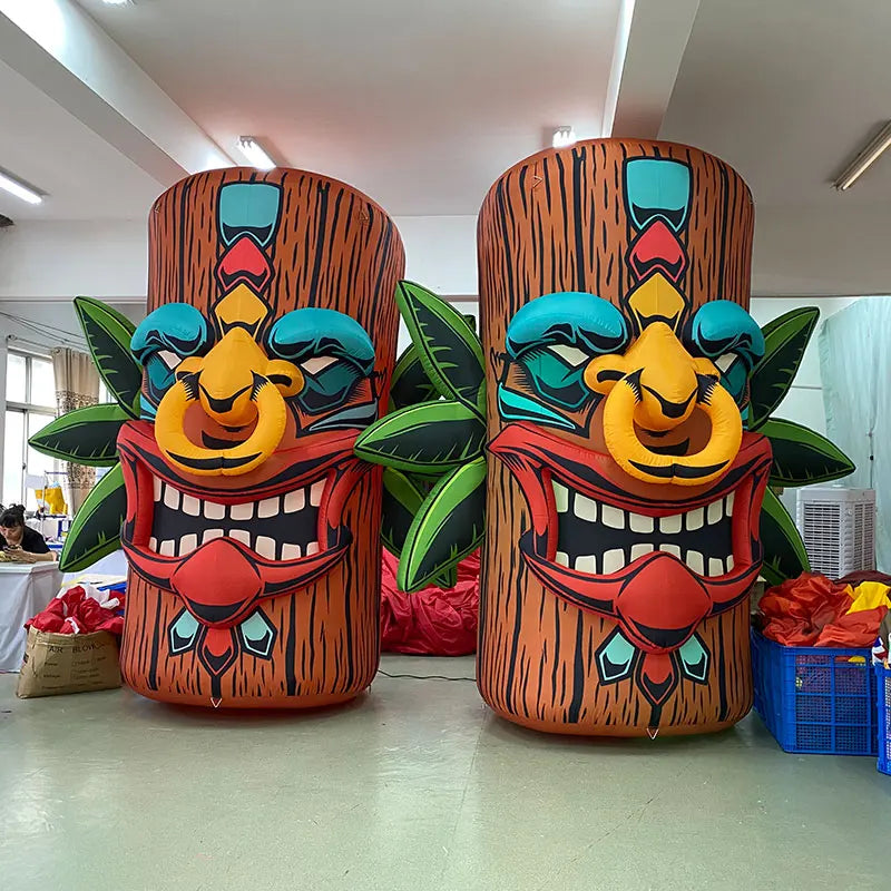 Inflatable Tiki Totem Column for Event Decoration