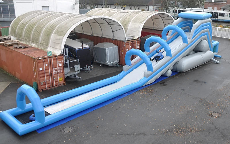 Inflatable Snow Slide Portable Tubing Lane Outdoor Fun