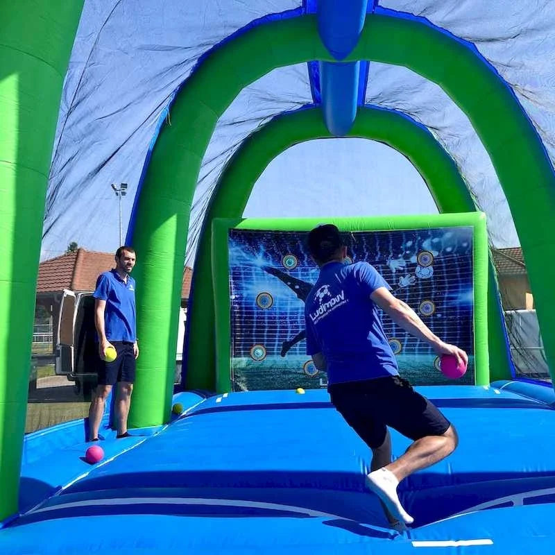 Inflatable Multi Sports Acrobatic Arena Interactive Game Fun