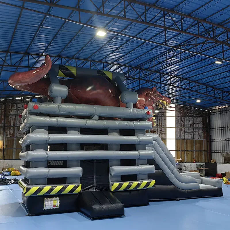 Riesige aufblasbare Hüpfburg-Wasserrutsche