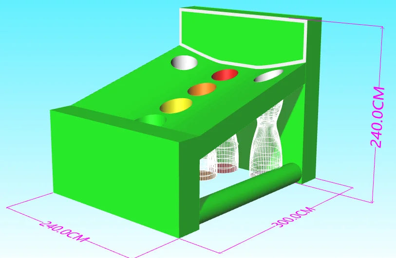 Inflatable Skee Target Game with Easy Setup