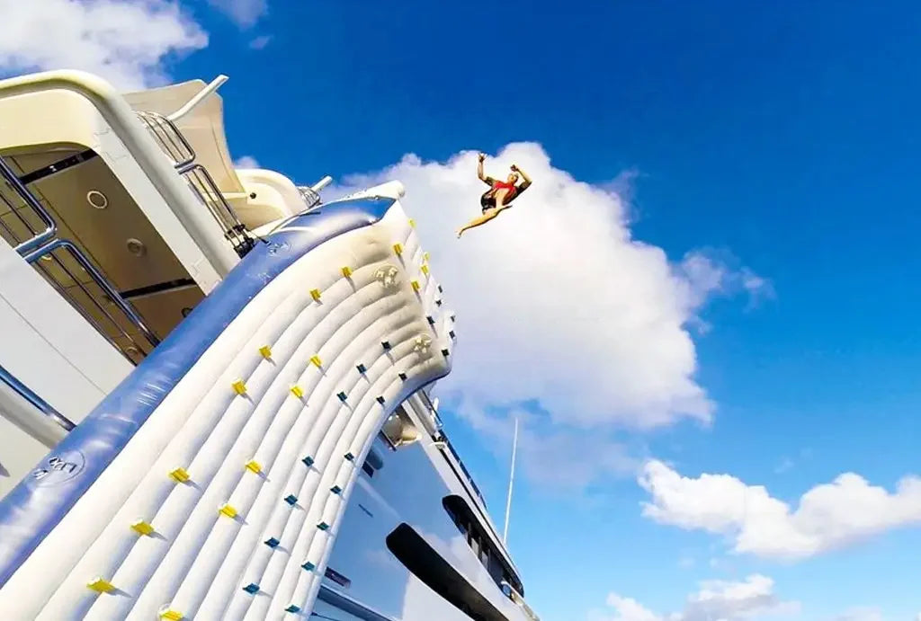 Inflatable Rock Climbing Slide Water Fun