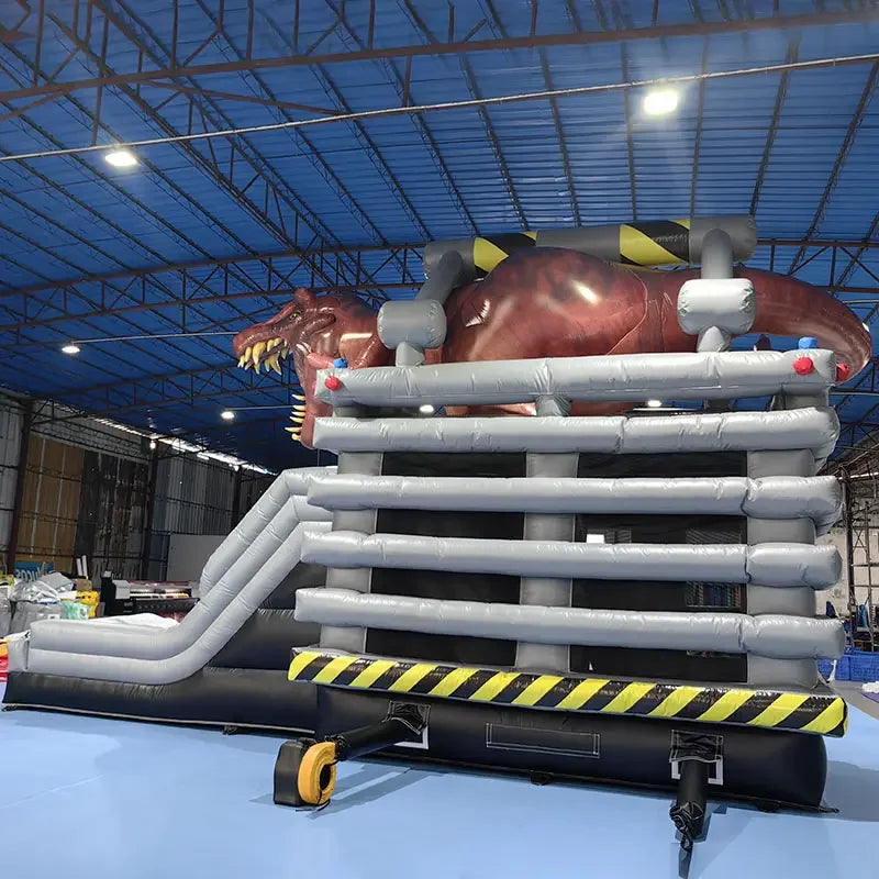 Riesige aufblasbare Hüpfburg-Wasserrutsche