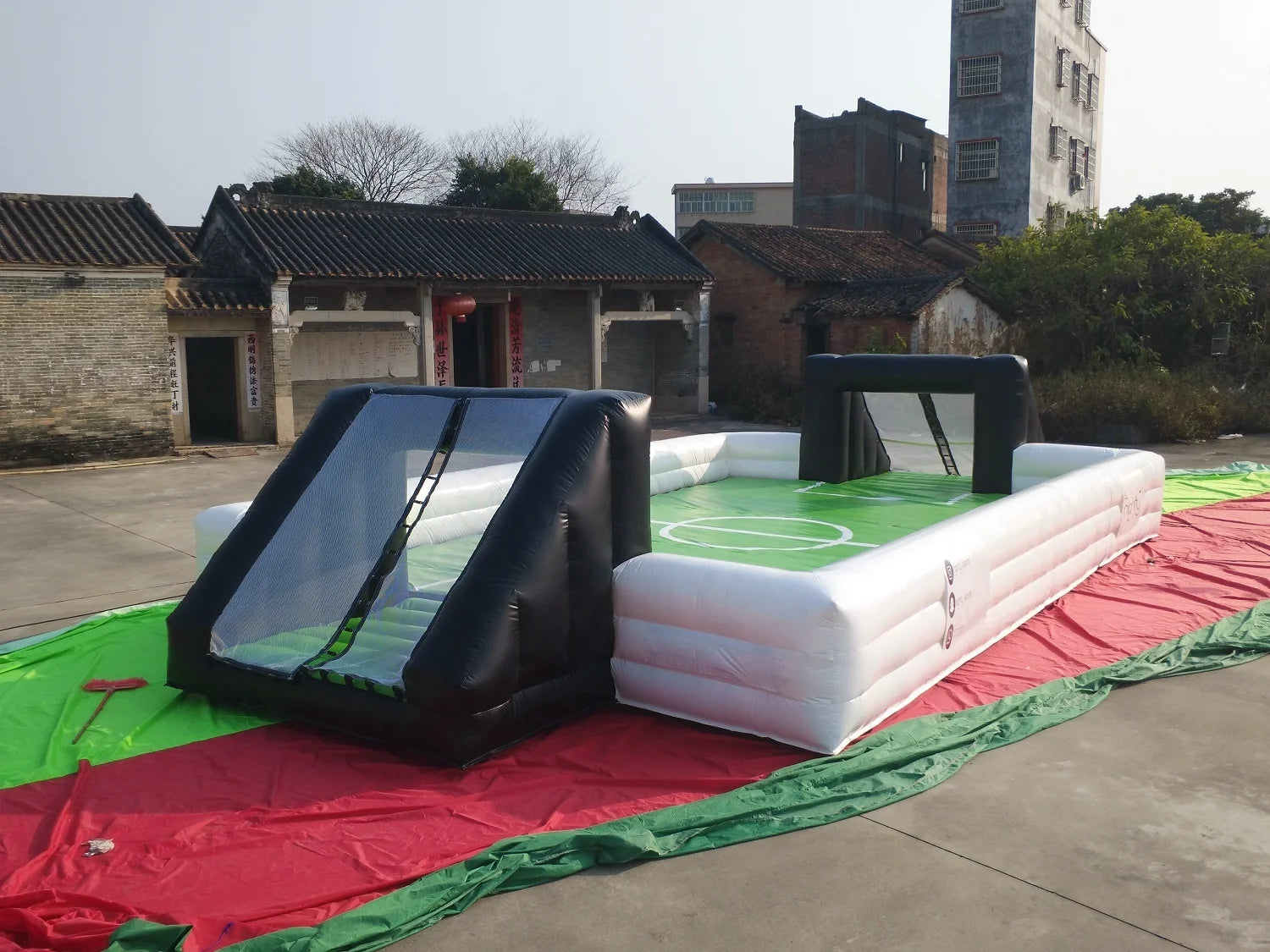 Aufblasbares Fußballfeld Seifenarena für Fußball