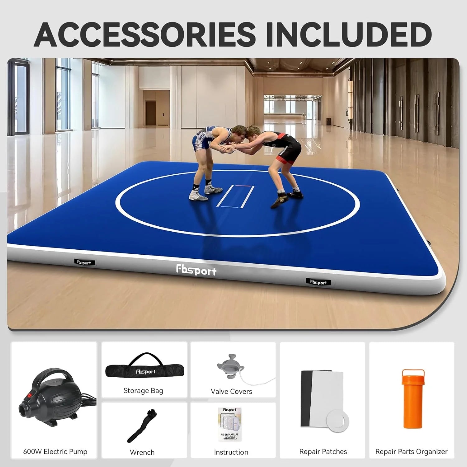 Inflatable Wrestling Mat PVC Durable Jiu Jitsu Judo