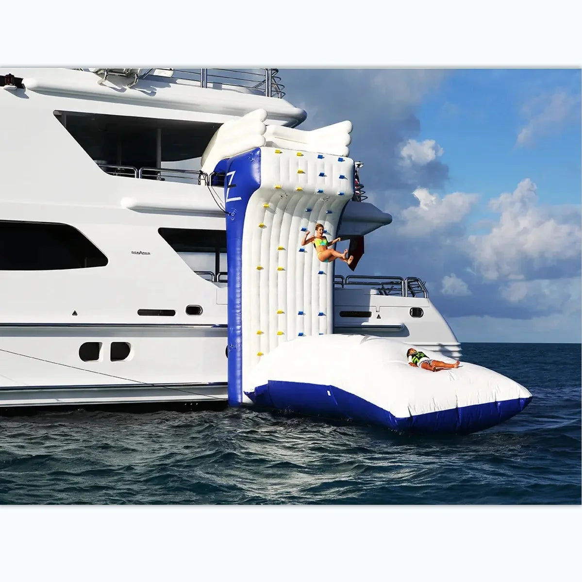 Inflatable Rock Climbing Slide Water Fun