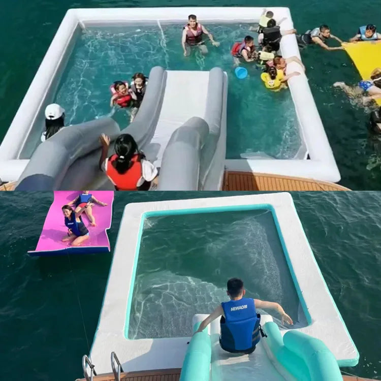 Inflatable Floating Water Park with Net