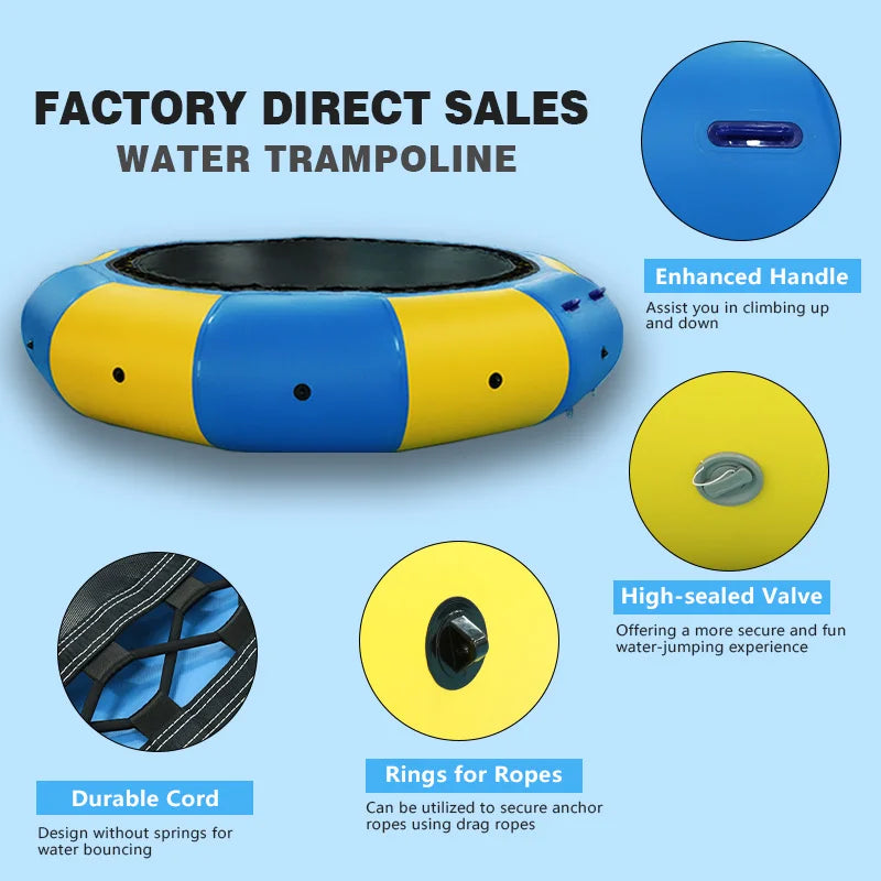Inflatable Water Trampoline For Kids Fun