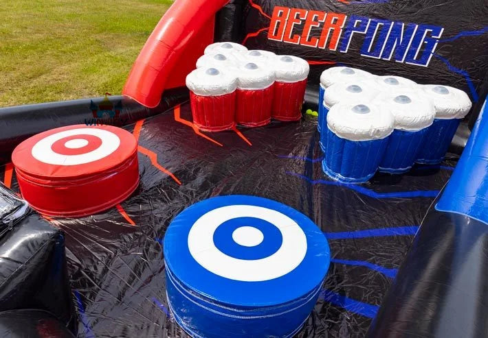 Inflatable Beer Pong Game with Spotlights