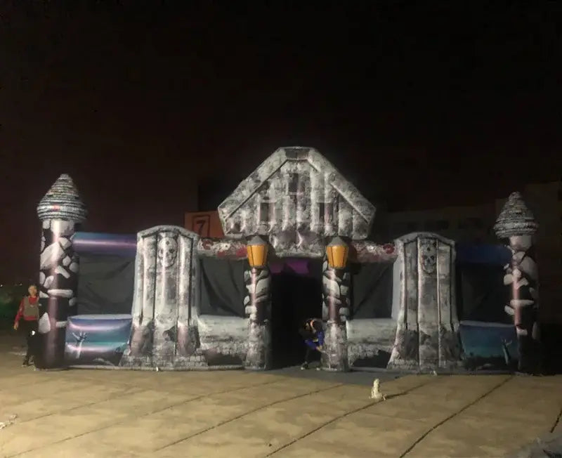 Inflatable Halloween Zombie Haunted House Maze