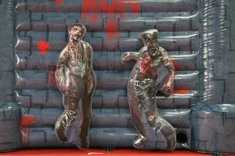 Inflatable Escape Room with Zombie Prop for Halloween