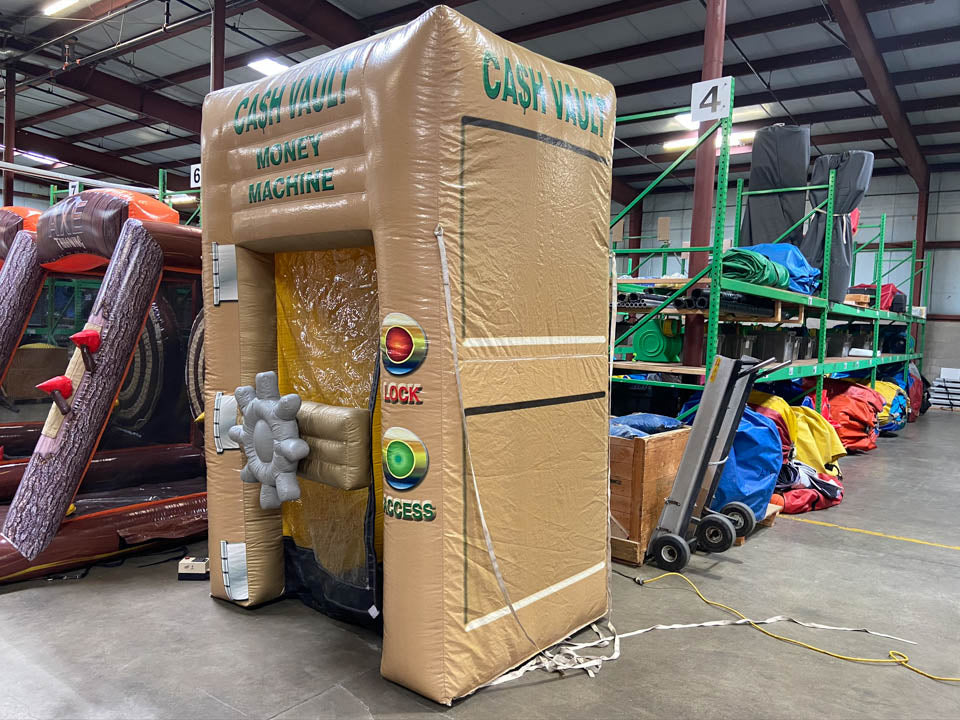 Inflatable Money Machine Cash Cube Game