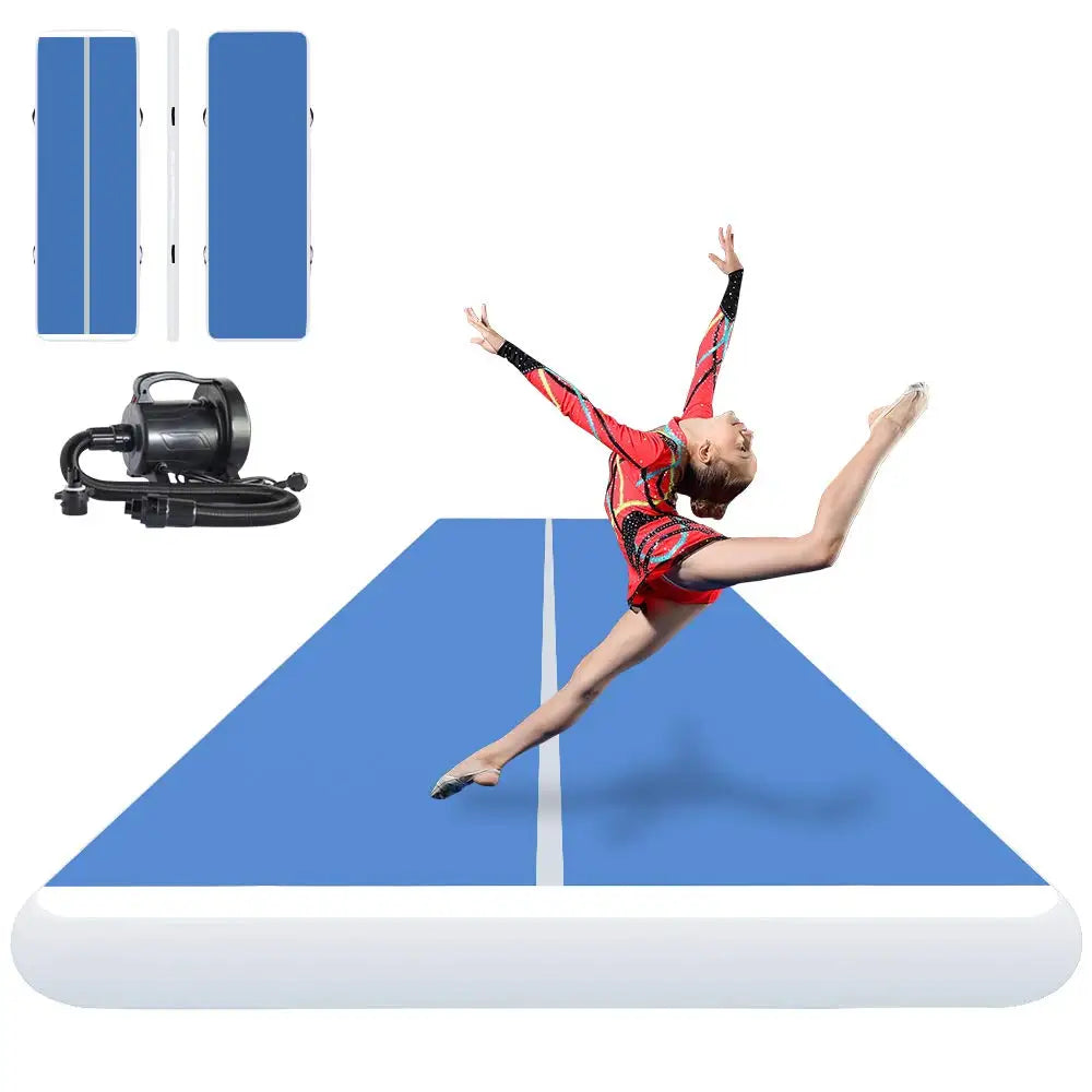 Inflatable Tumble Track Gymnastics Mat with Air Pump