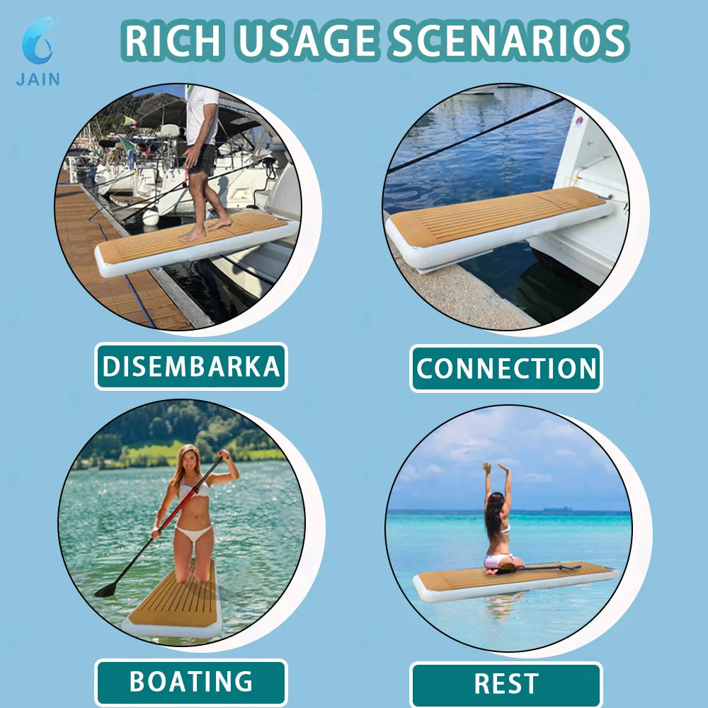 Inflatable Gangway Floating Dock with Non-Slip Surface