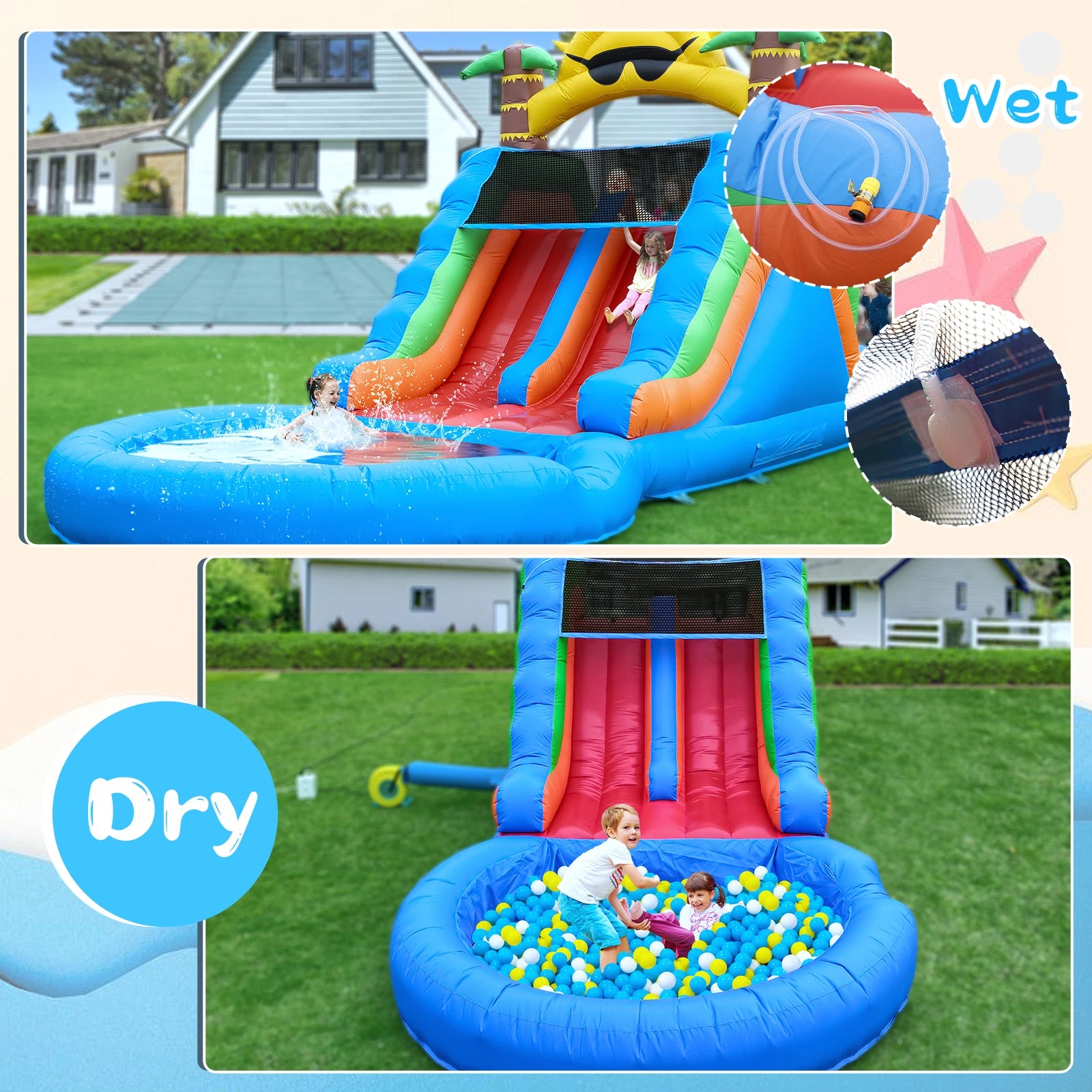 Inflatable Water Slide Bounce House Playground