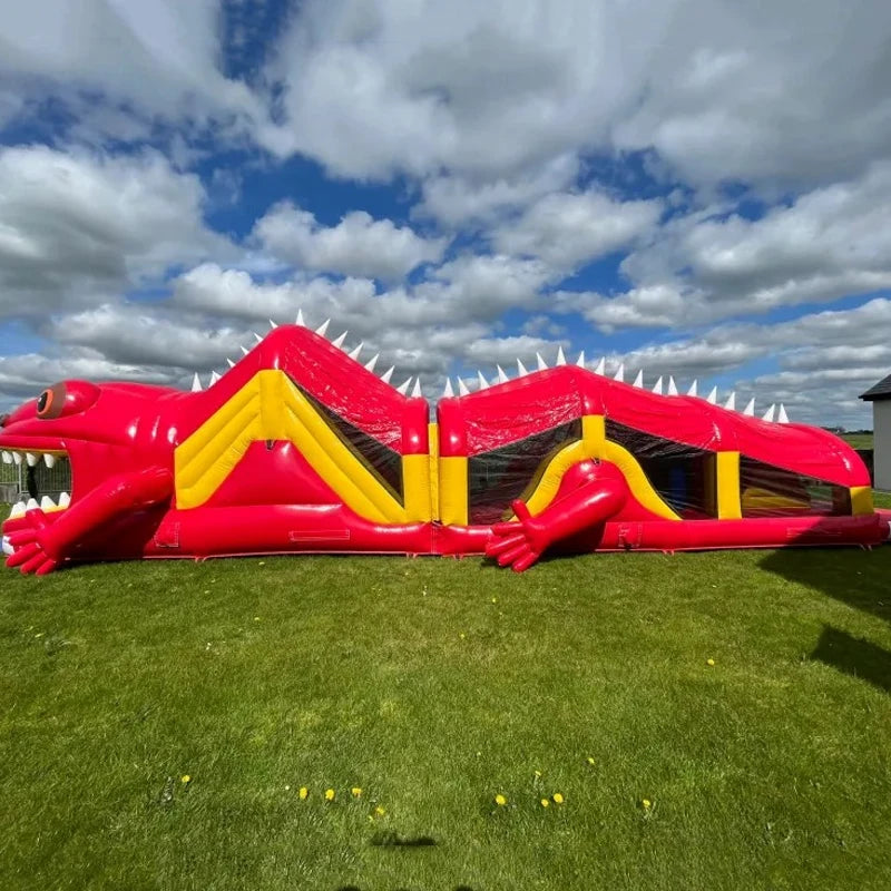 Dinosaur Inflatable Obstacle Course for Events