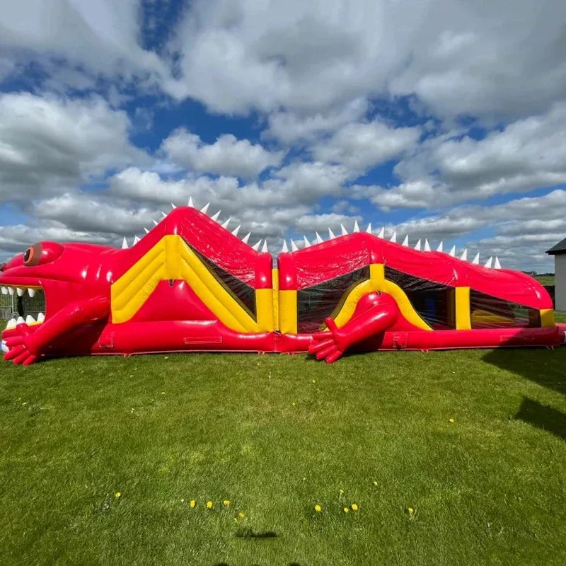 Dinosaur Inflatable Obstacle Course for Events