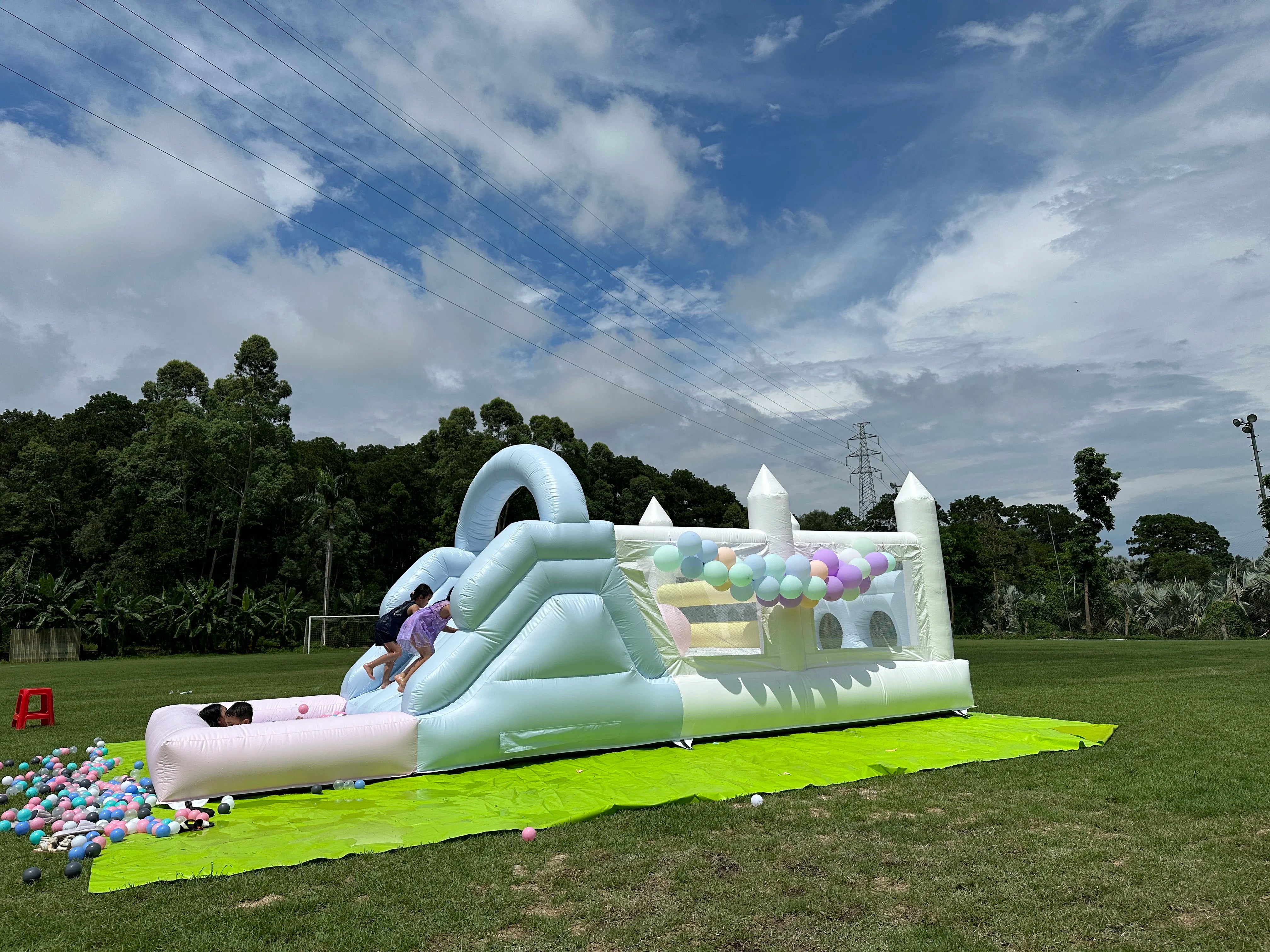 Inflatable Jungle Water Play Obstacle Course