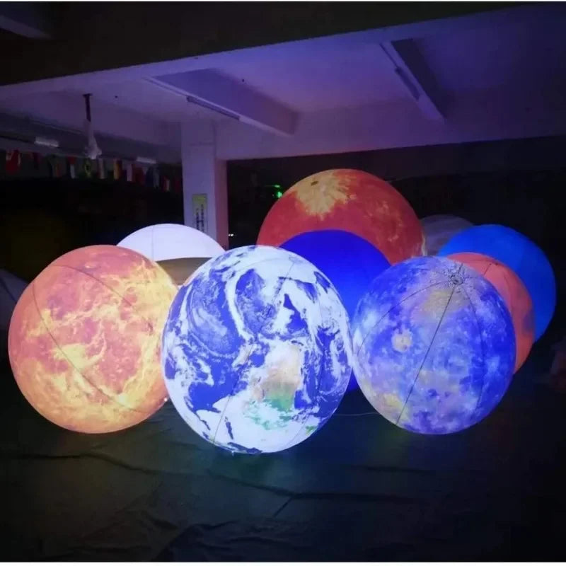 Inflatable Giant Planets Moon Earth Jupiter Sun Balloons