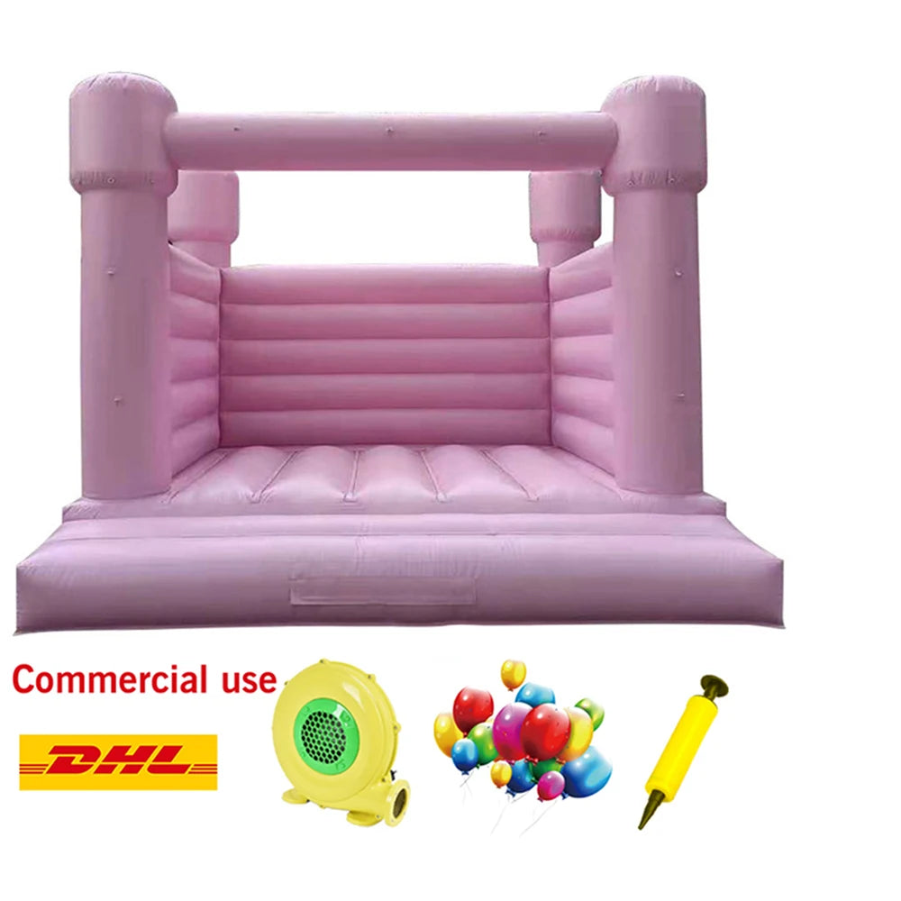 Pink Bounce House Inflatable Bouncy Castle