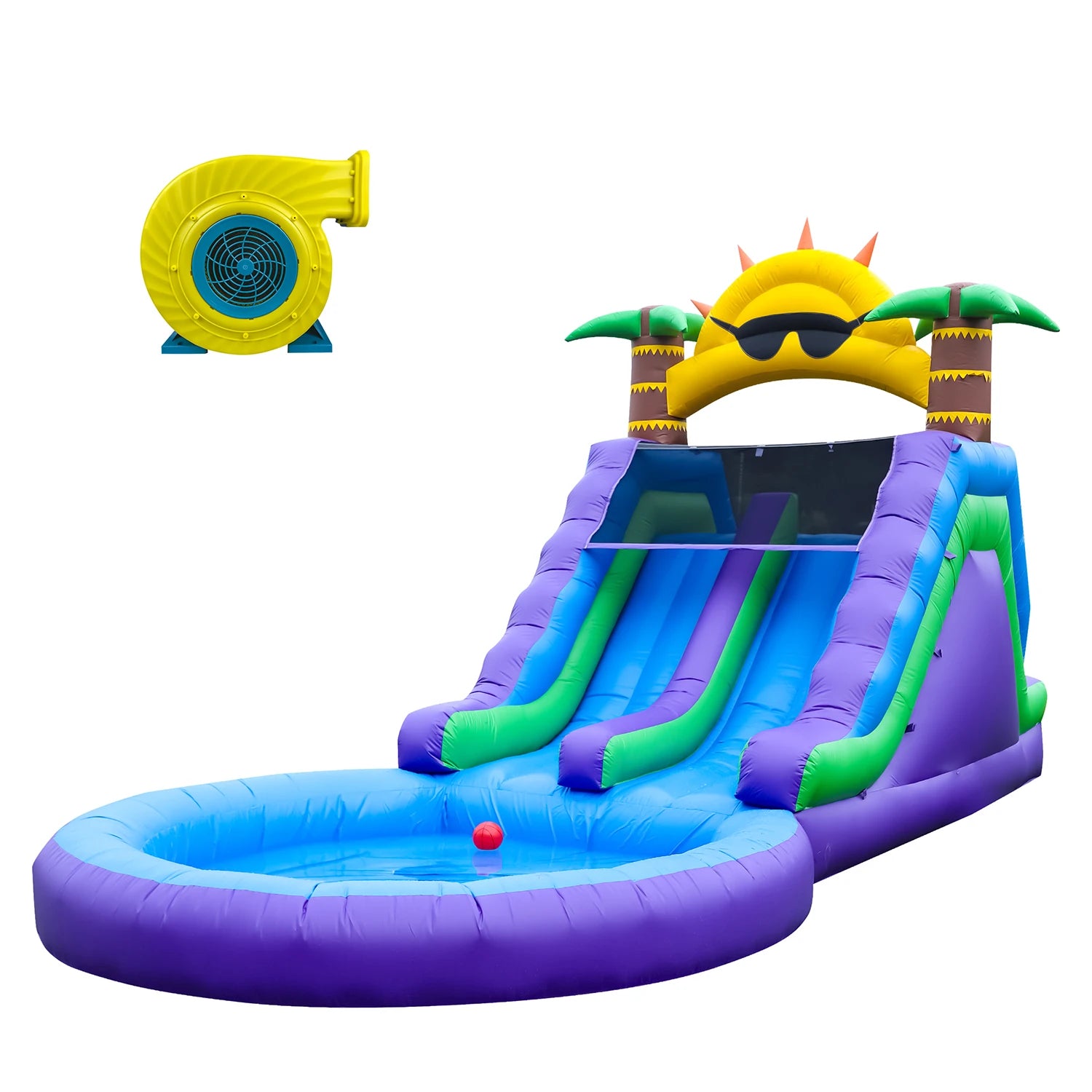 Inflatable Sunflower Water Slide Bounce House