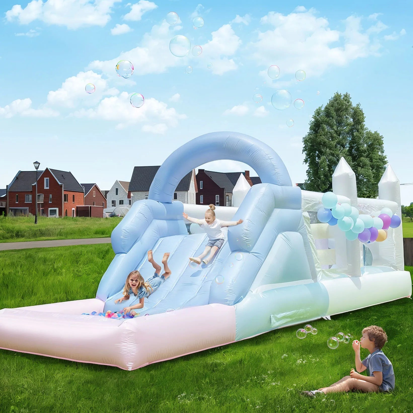 Inflatable Jungle Water Play Obstacle Course Got Inflatables
