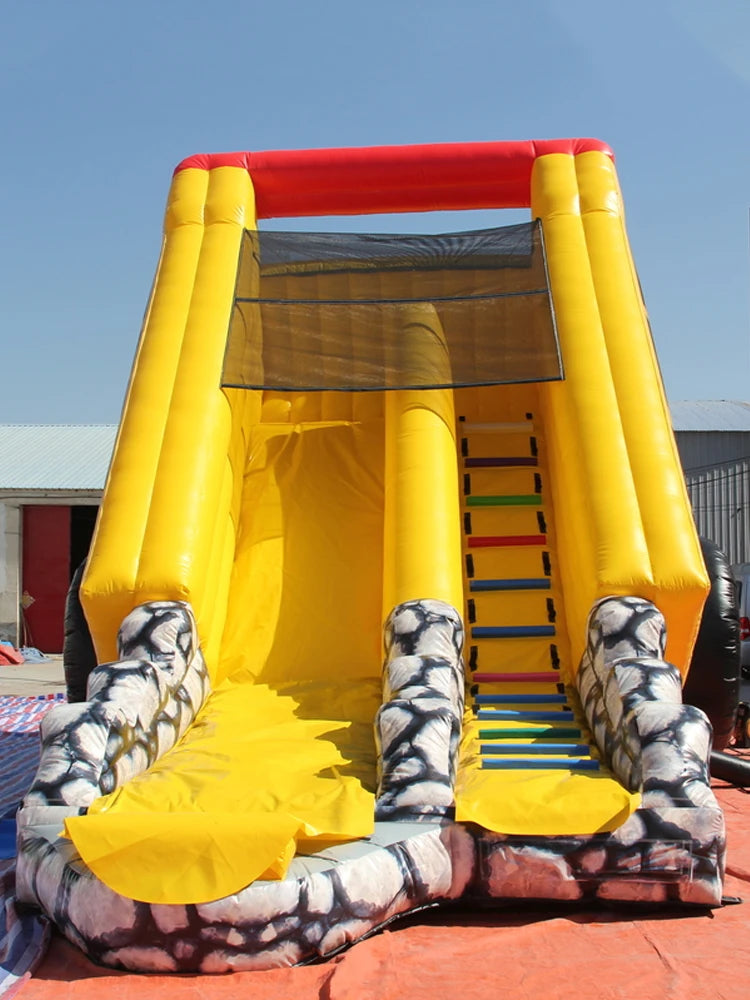 Inflatable Excavator Trampoline Slide for Kids