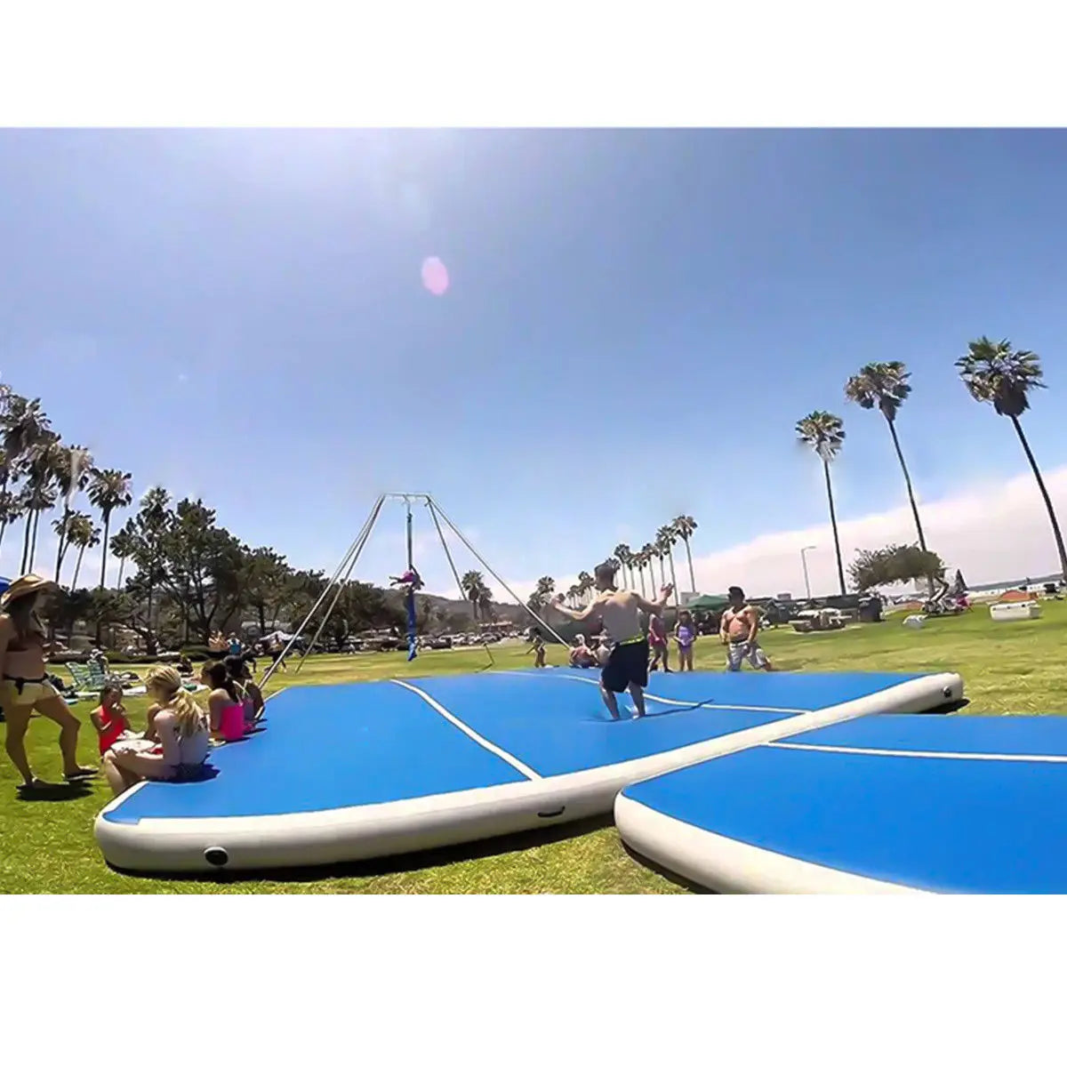 Inflatable Gymnastics Air Track Mat with Pump