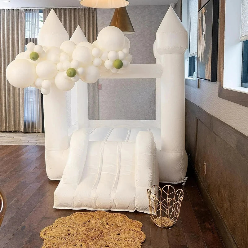 Castillo Inflable Mini Blanco para Niños