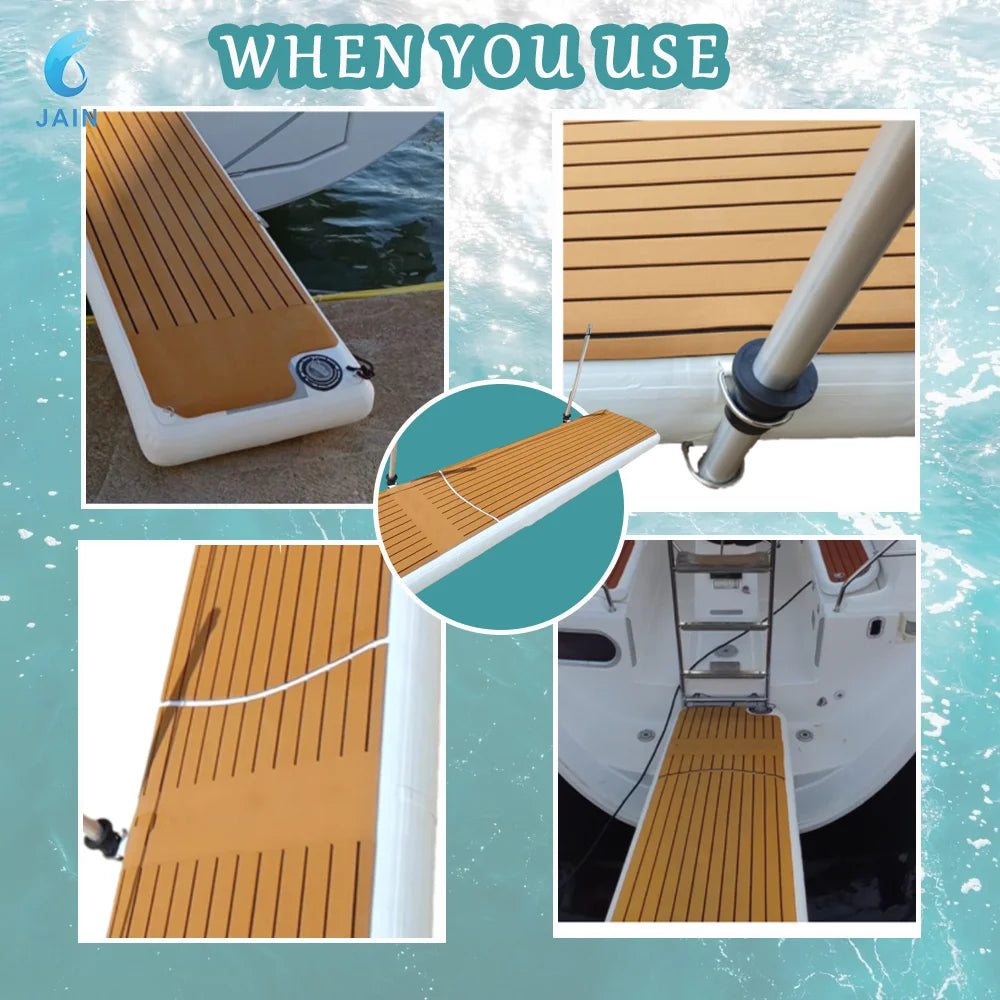 Inflatable Gangway Floating Dock with Non-Slip Surface