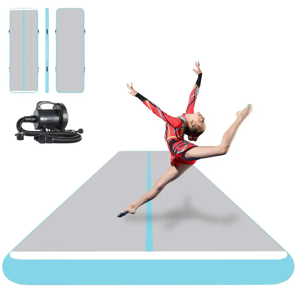 Inflatable Tumble Track Gymnastics Mat with Air Pump