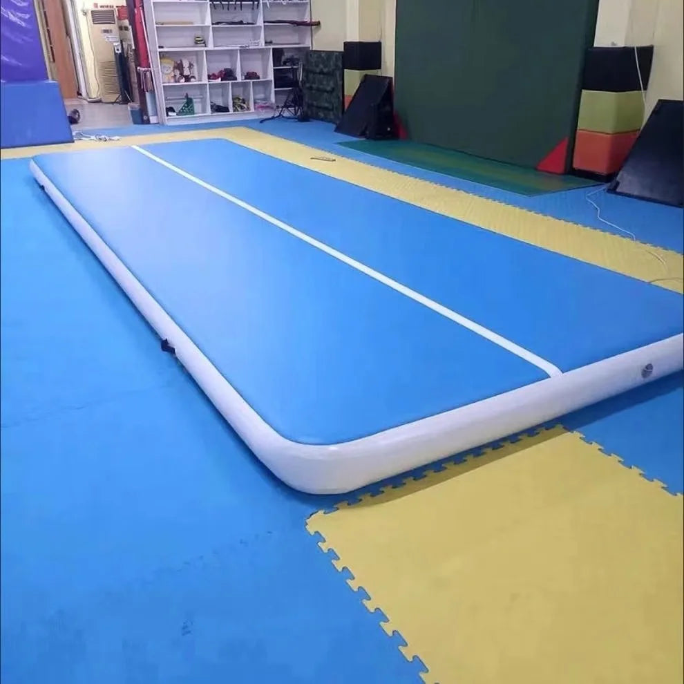 Inflatable Tumble Track Gymnastics Mat with Air Pump
