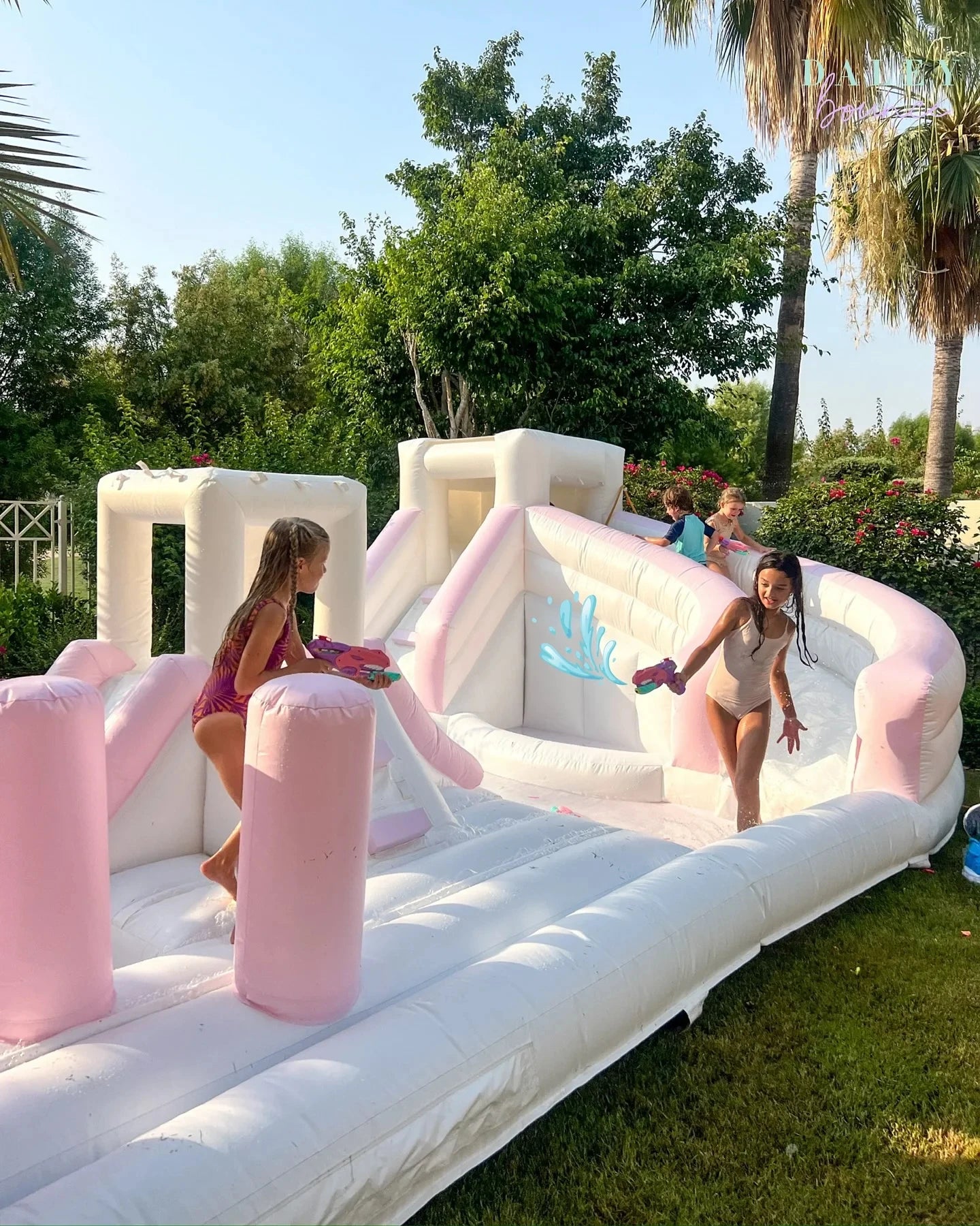 Inflatable Splash Pad Bounce House Party