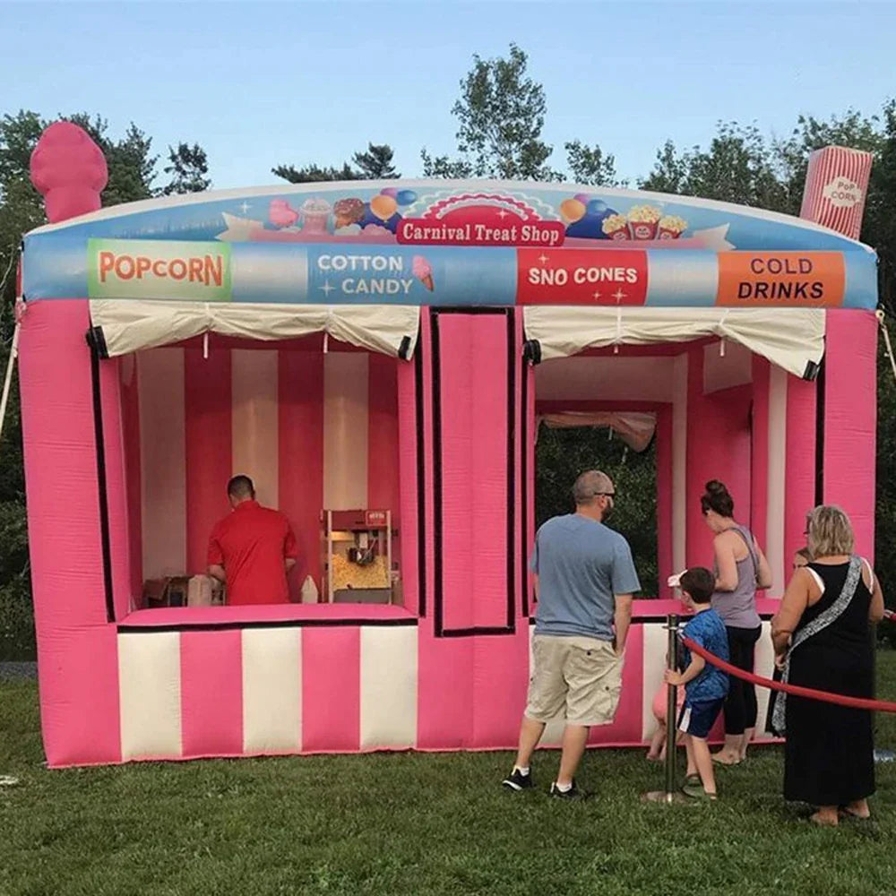 Pink Inflatable Concession Stand Tent Booth for Events