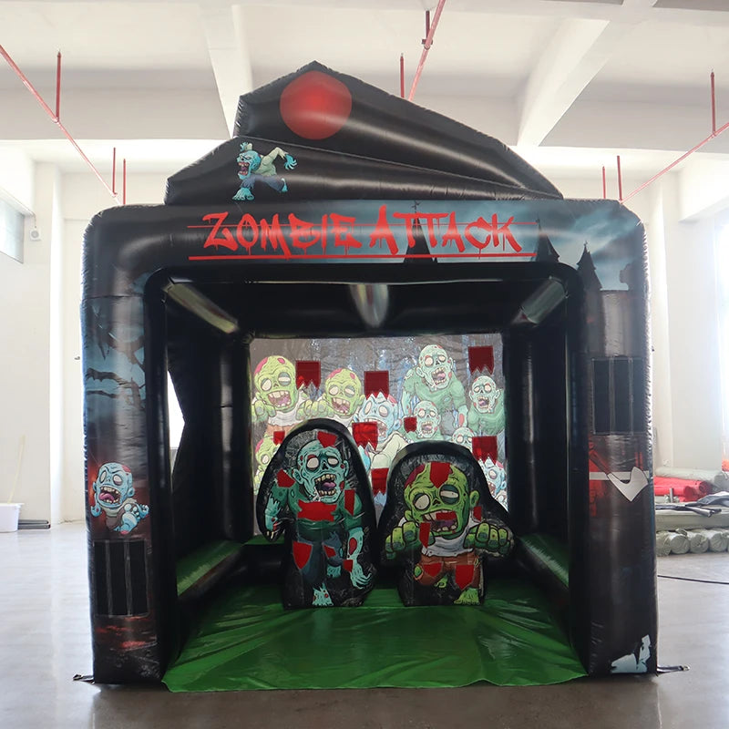 Interactive Inflatable Zombie Axe Throwing Game