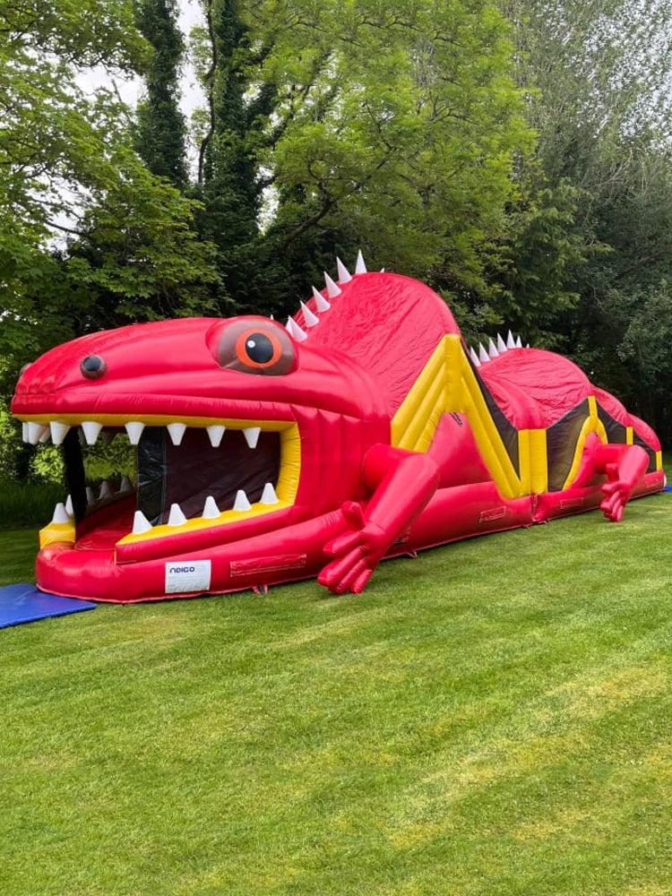 Dinosaur Inflatable Obstacle Course for Events