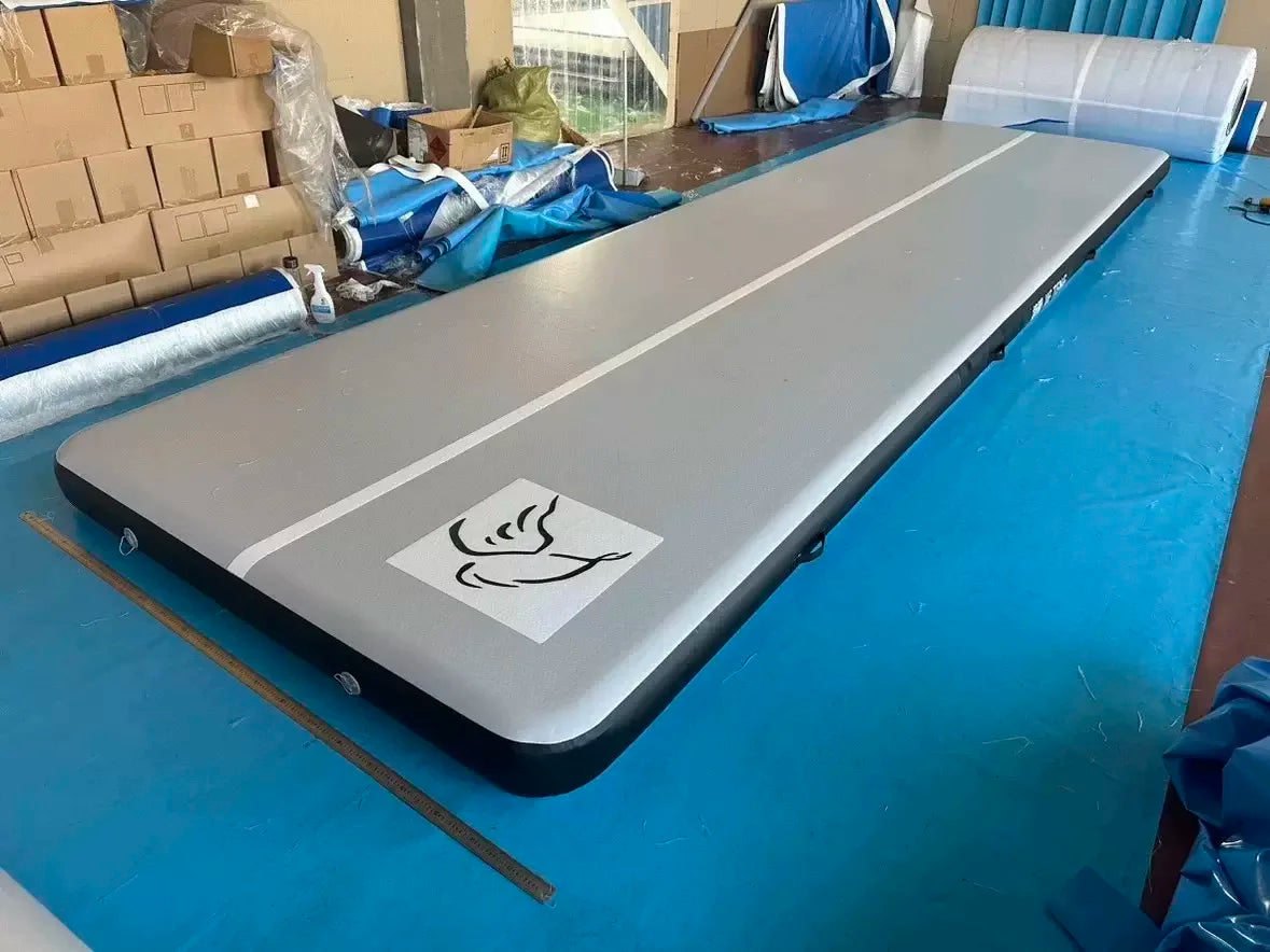 Inflatable Tumble Track Gymnastics Mat with Air Pump