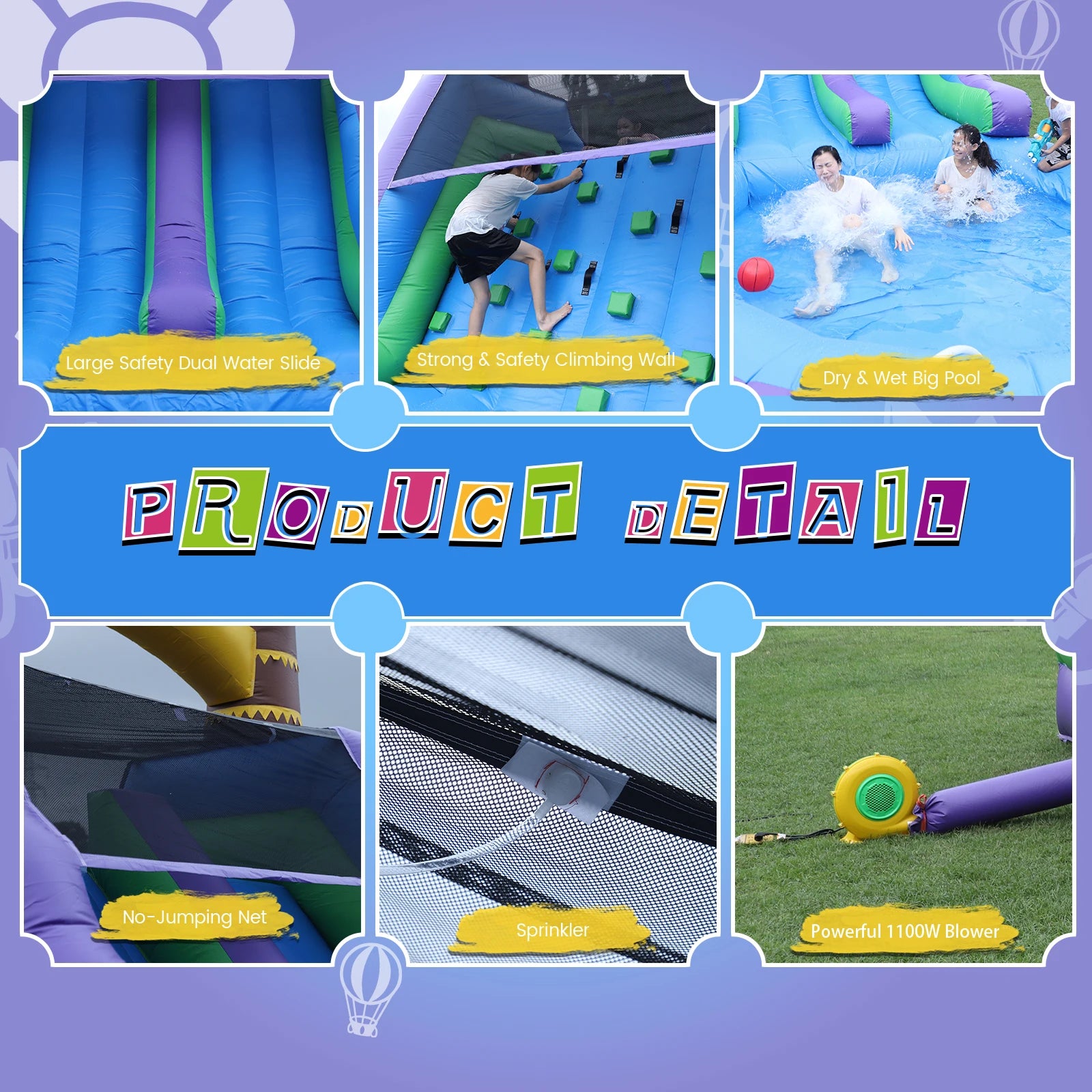 Inflatable Sunflower Water Slide Bounce House