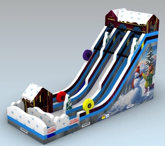 Inflatable Snow Tubing Slide for Events