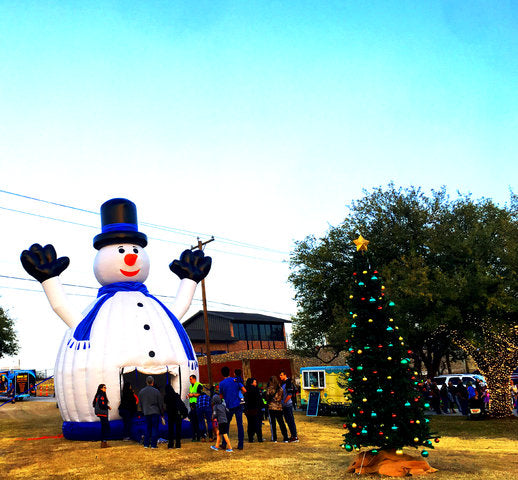 Inflatable Snowman Dome Holiday Attraction