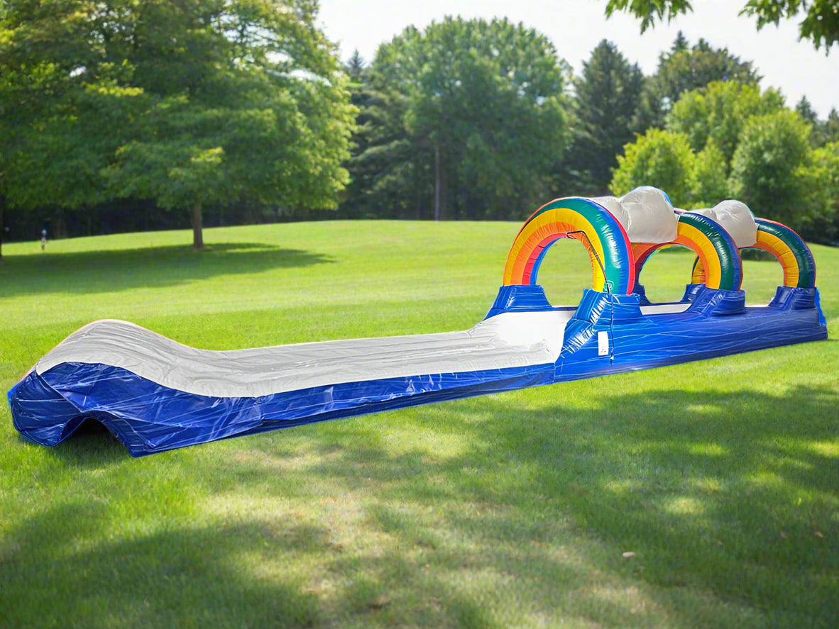 Inflatable Rainbow Slip-N-Slide for Summer