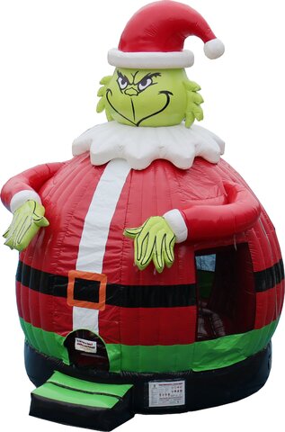 Inflatable Grinch Bounce House Christmas Fun