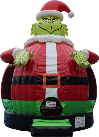 Inflatable Grinch Bounce House Christmas Fun