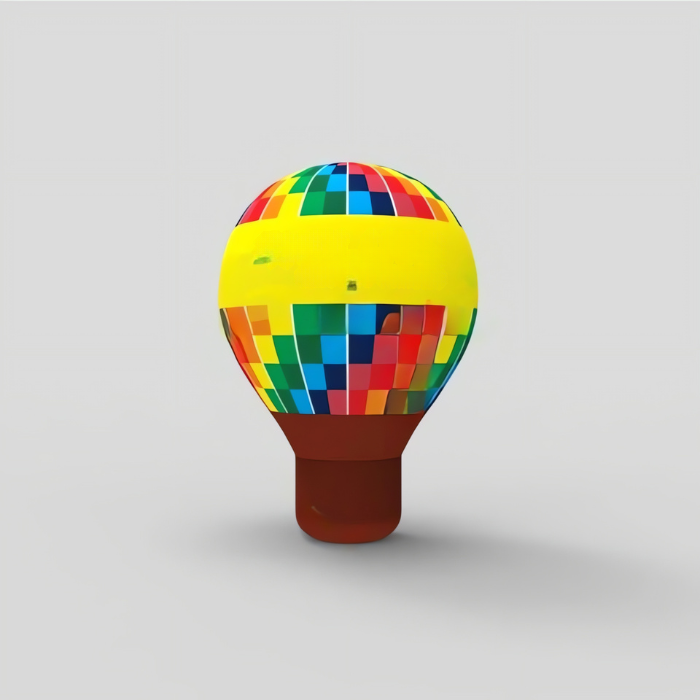 Aufblasbarer Bodenball in Form eines Heißluftballons