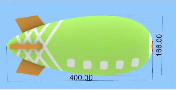 Inflatable RC Airship Blimp Hot Air Balloon