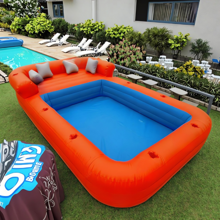 Aufblasbare PVC-Sofa-Lounge für Pool und Garten