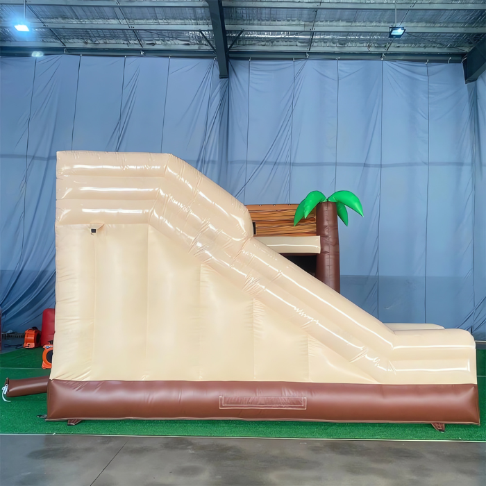 Château gonflable avec toboggan et souffleur