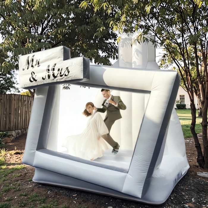 Aufblasbare Hochzeits-Hüpfburg-Fotokabine