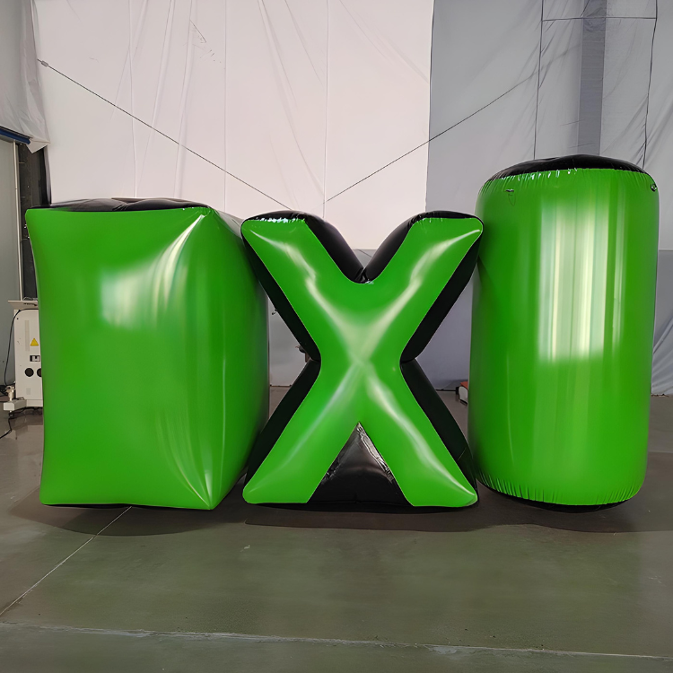 Jeu de bunker de paintball gonflable en plein air