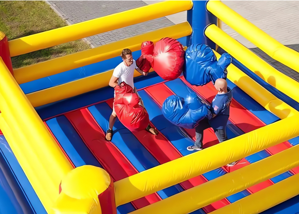 Giant Inflatable Boxing Gloves and Ring